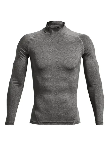 UNDER ARMOUR Spodné tričko  sivá melírovaná / biela