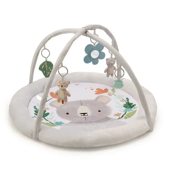 KINDERKRAFT Deka hrací s hrazdičkou Cozyplay Light Grey