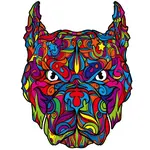 Drevené puzzle Pitbull/M H21943