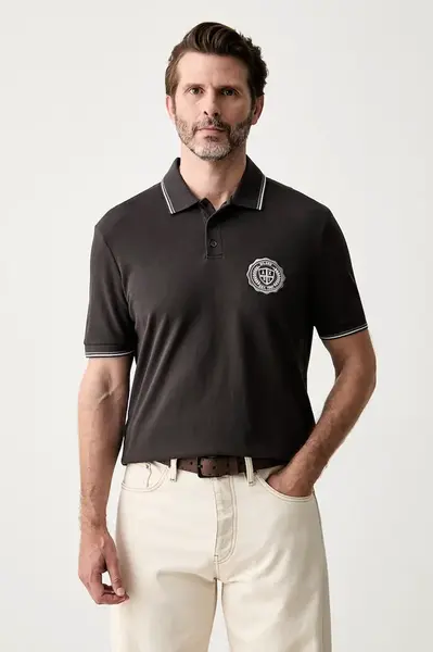 Armani Exchange  polo pánské bavlněné