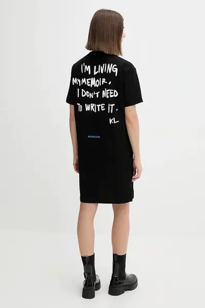 Karl Lagerfeld Jeans Bavlněné šaty Karl Lagerfeld Jeans