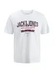 Jack & Jones Plus Tričko  tmavomodrá / grenadínová / biela