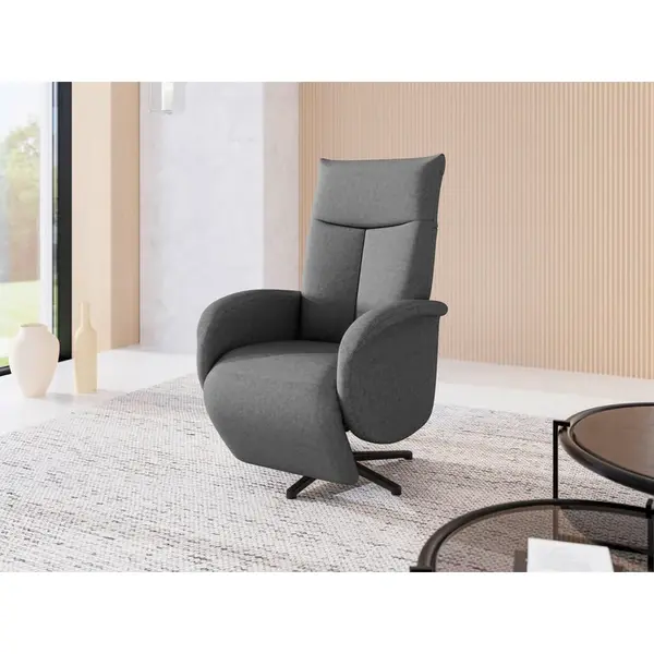 Sit & More RELAXAČNÍ KŘESLO, textil, tmavě šedá