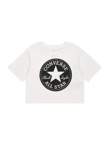 CONVERSE Tričko  čierna / biela