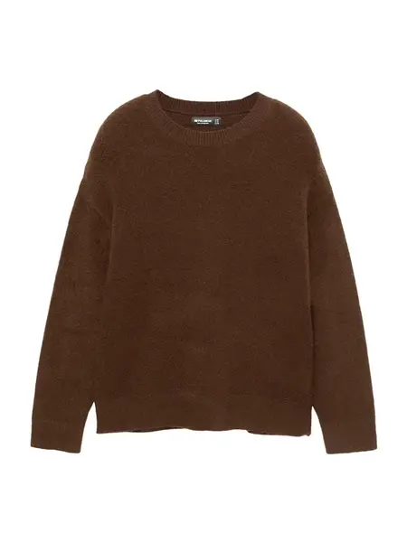 Pull&Bear Sveter  čokoládová