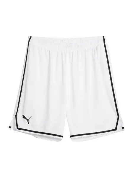 PUMA Športové nohavice 'Hoops Team'  čierna / biela