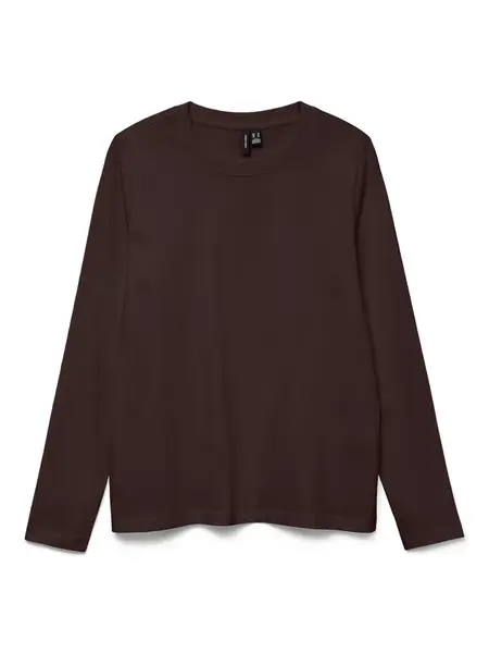 VERO MODA Tričko 'VMPAULINA'  tmavohnedá