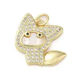 Brass Micro Pave Cubic Zirconia Pendants