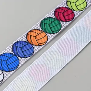9M Sport Theme Heat Transfer Polyester Grosgrain Ribbons