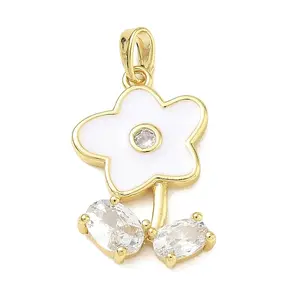 Brass Rhinestone Pendants