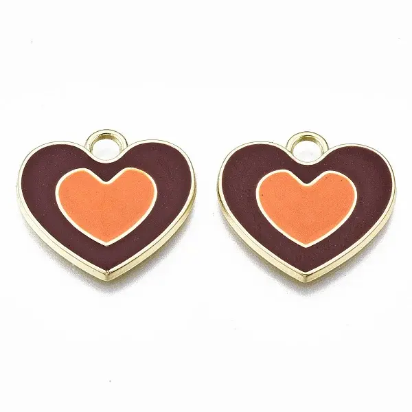 Rack Plating Alloy Enamel Pendants