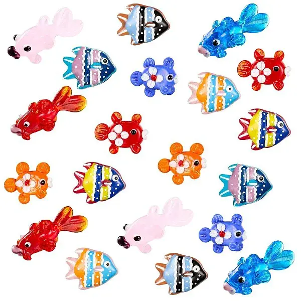 20Pcs Handmade Lampwork Beads