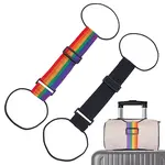 2Pcs 2 Colors Canvas Adjustable Luggage Straps For Suitcases