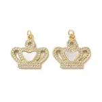 Brass Micro Pave Cubic Zirconia Pendants