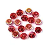 Baking Paint Electroplate Transparent Glass Beads