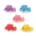 Glass Seed Beaded Fish Pendants