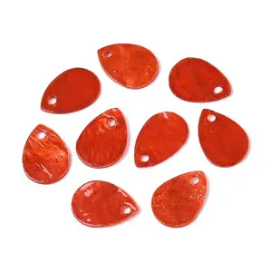 Spray Painted Capiz Shell Charms