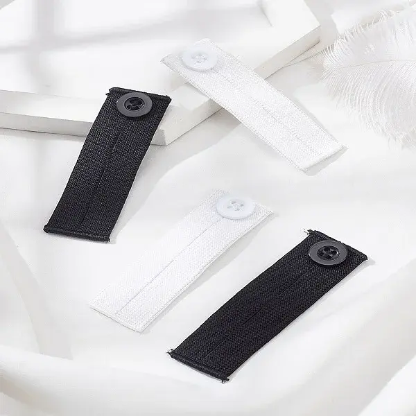 4Pcs 2 Colors Elastic Waist Extenders