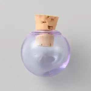 Transparent Glass Bottles Pendants Small DIY Bottles with Cork