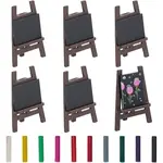 Mini Wood Easel & Chalkboard & Chalk Set