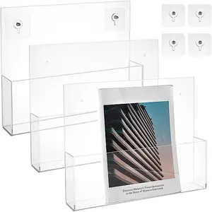 Acrylic Wall-mounted Bookshelf