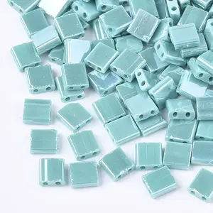 2-Hole Opaque Glass Seed Beads