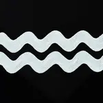 10 Yard Metallic Polyester Ric Rac Trim