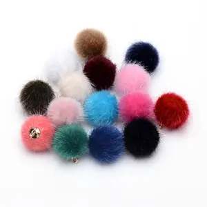 Faux Mink Fur Covered Charms