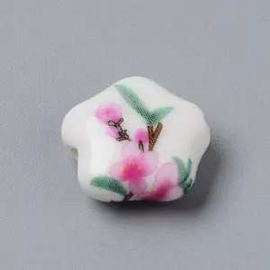 Handmade Printed Porcelain Beads