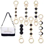 6Pcs 6 Styles Alloy Enamel Bag Extender Chains