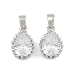 Brass Pave Cubic Zirconia Charms