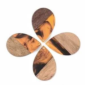 Resin & Walnut Wood Pendants