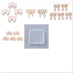 24Pcs 4 Styles Alloy Enamel Pendants