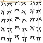 6Pcs Polyester Bowknot Hanging Streamer