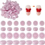 60Pcs 2 Styles Iron with Plastic Cabochons