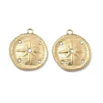 304 Stainless Steel Rhinestone Pendants
