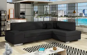 Sedací souprava Fabio Provedení: Pravá varianta, látka: Soft 11 black