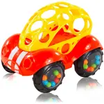 Oball Rattle & Roll autíčko pro děti Red 3m+ 1 ks
