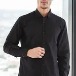 G721 DEWBERRY MEN'S SHIRT-DARK BLACK