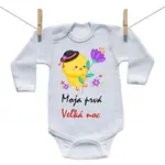 Boodyy Body s dlhým rukávom Moja prvá Veľká noc Chlapec 80 (9-12 mesiacov)