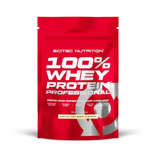 Scitec Nutrition 100% Whey Protein Professional vanilka very berry