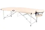 Masážny stôl Lipt® HL-01 (hliníkové) biely