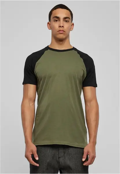 Raglan contrast t-shirt olv/bl