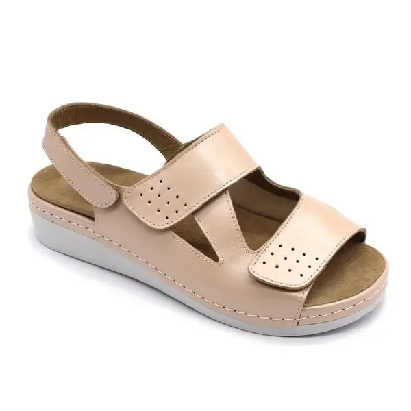 Leon 5020 Dámska zdravotná obuv na Hallux Valgus 37 - 24cm, lososová, 3,5 cm