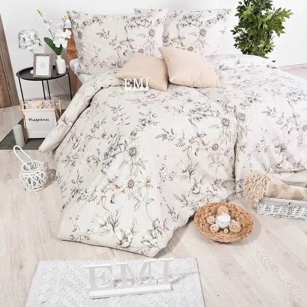 Obliečky Belissa satén EMI Štandardný set jednolôžko obsahuje 1x 140x200 + 1x 70x90