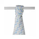 XKKO BMB Bambusová osuška Scandinavian Baby Blue Chevron, 90x100, 1ks