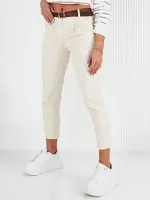 Dámske nohavice casual CHITRAS Farba Ecru DSTREET