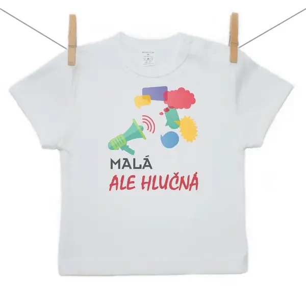 Boodyy Tričko s krátkym rukávom Malá ale hlučná 86 (12-18 mesiacov)