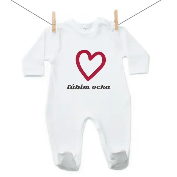 Boodyy Overal Ľúbim ocka 80 (9-12 mesiacov)