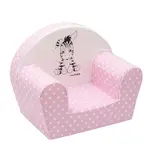 Detské kreslo New Baby Zebra svetlo ružové , 20C50955